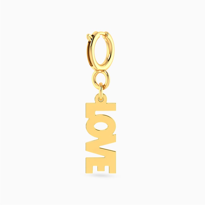 Miss L' by L'azurde LOVE Shaped Charm in 14K Gold - Image 1